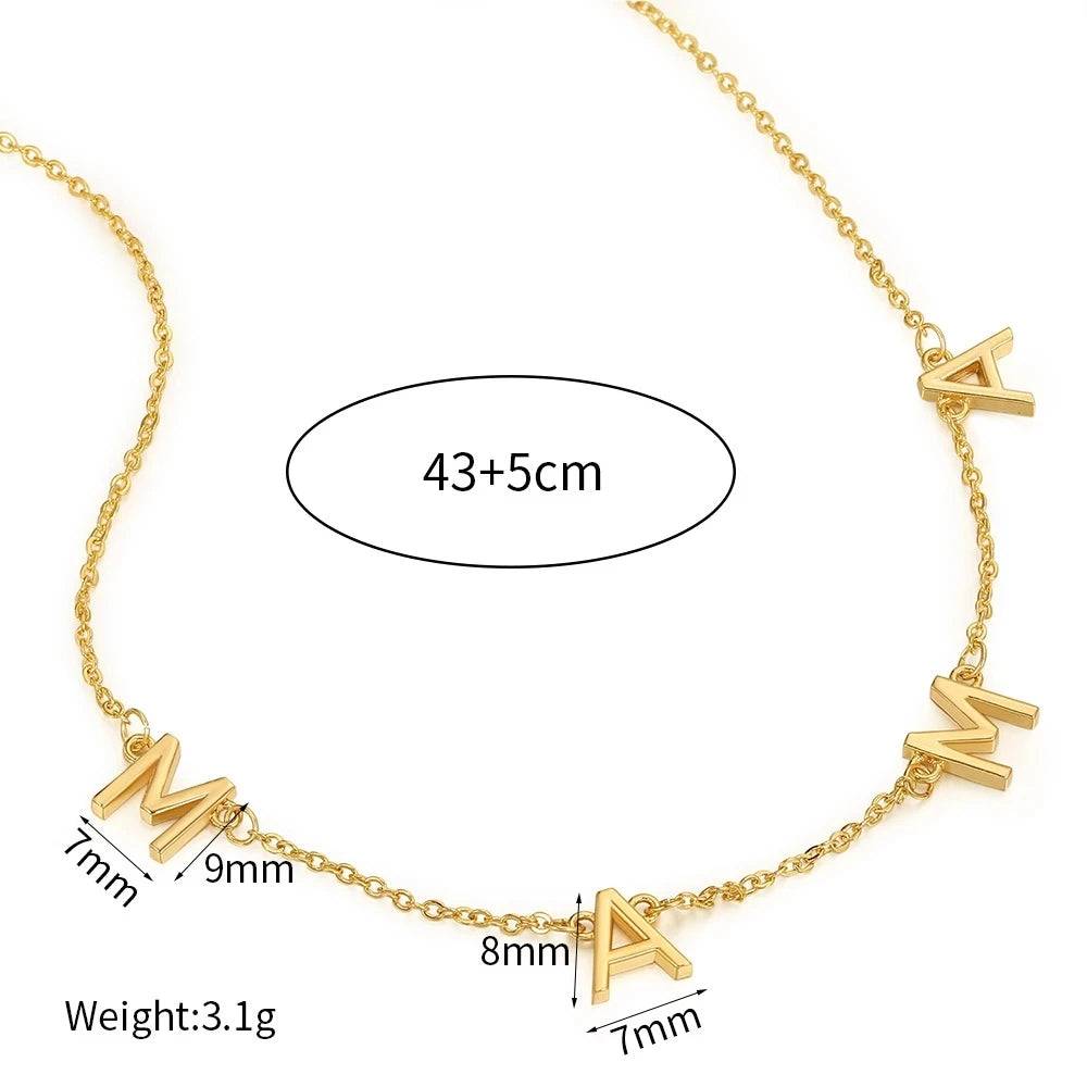 Elegant MAMA Charm Necklace