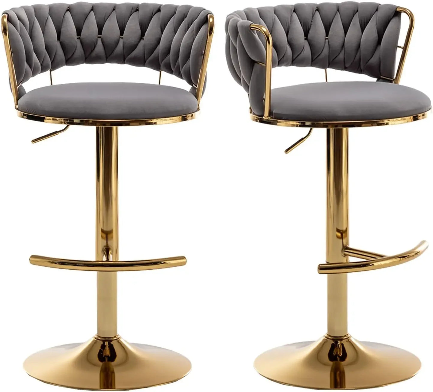 Classy Velvet Bar Stools - Set of 4