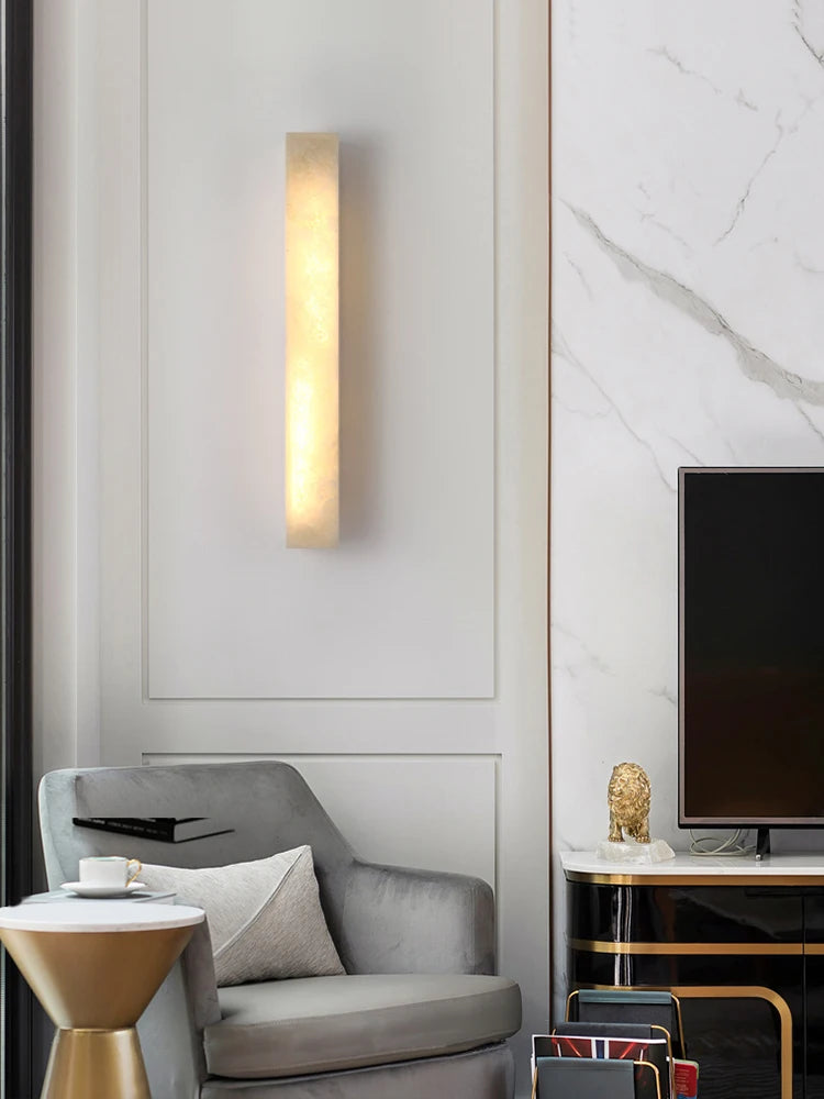 Marble Long Strip Wall Lamp