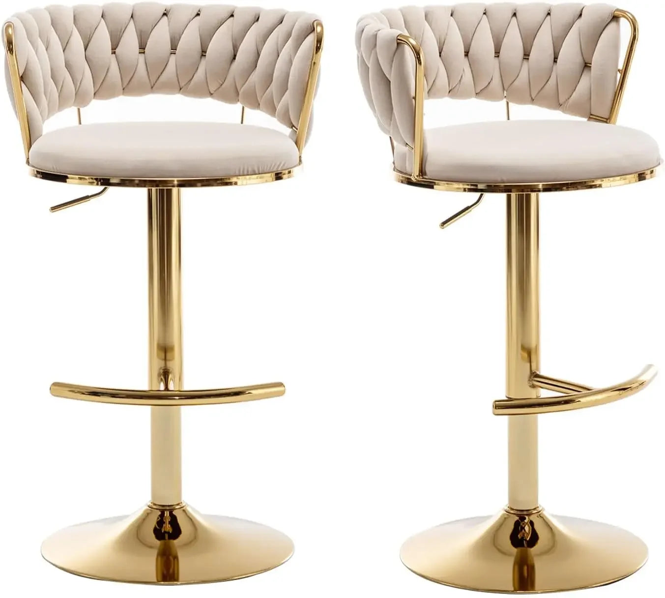 Classy Velvet Bar Stools - Set of 4