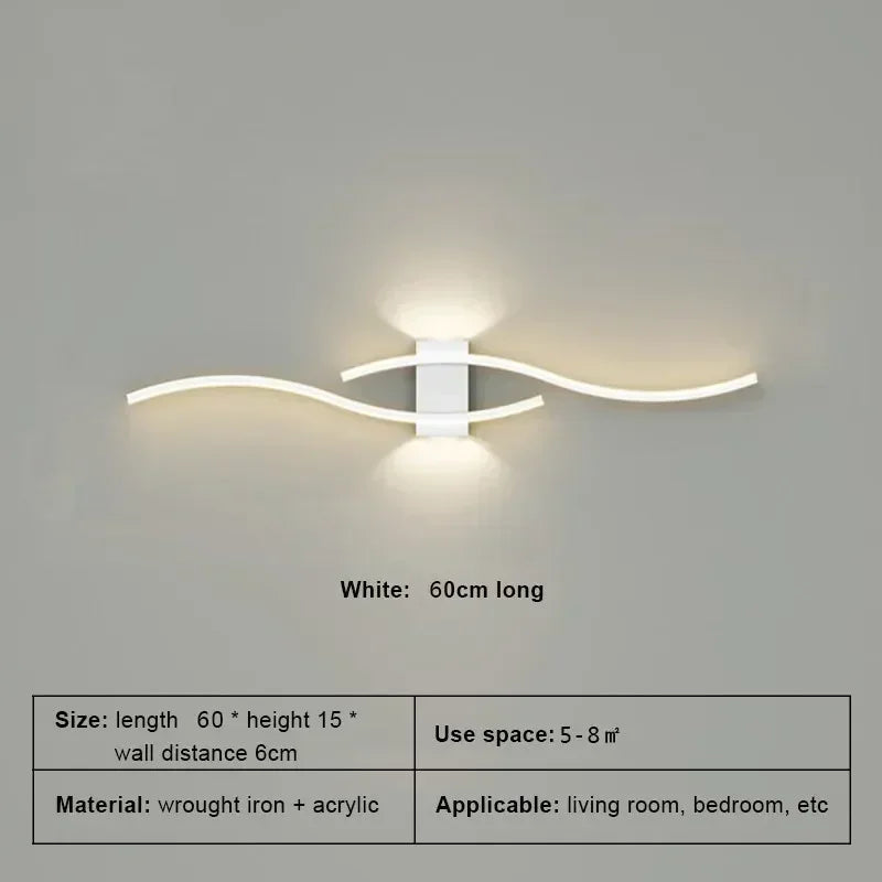 Modern LED Wall Lamp with Remote Control