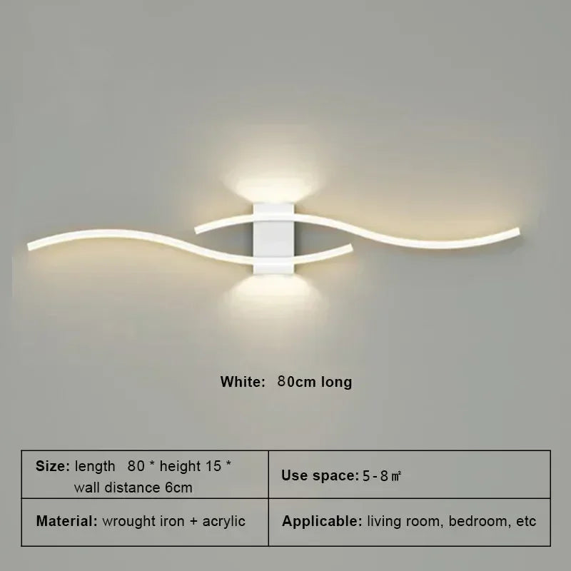 Modern LED Wall Lamp with Remote Control