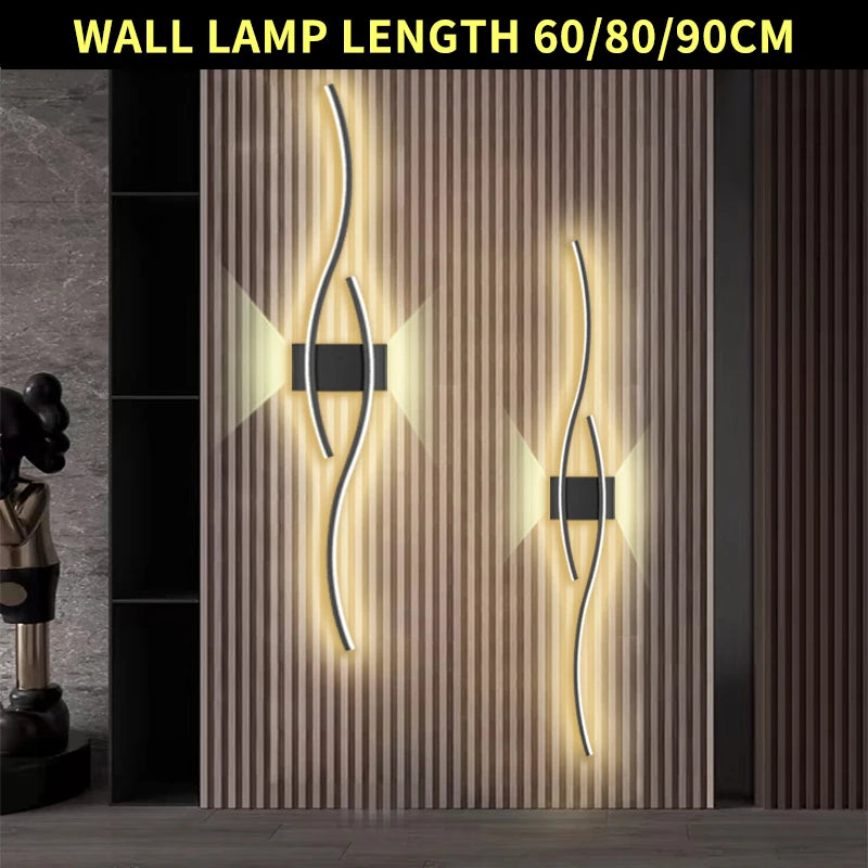 Modern LED Wall Lamp with Remote Control