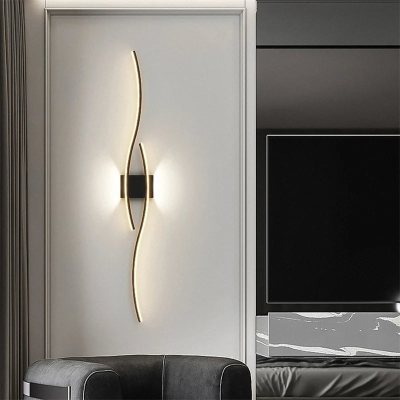 Modern LED Wall Lamp with Remote Control