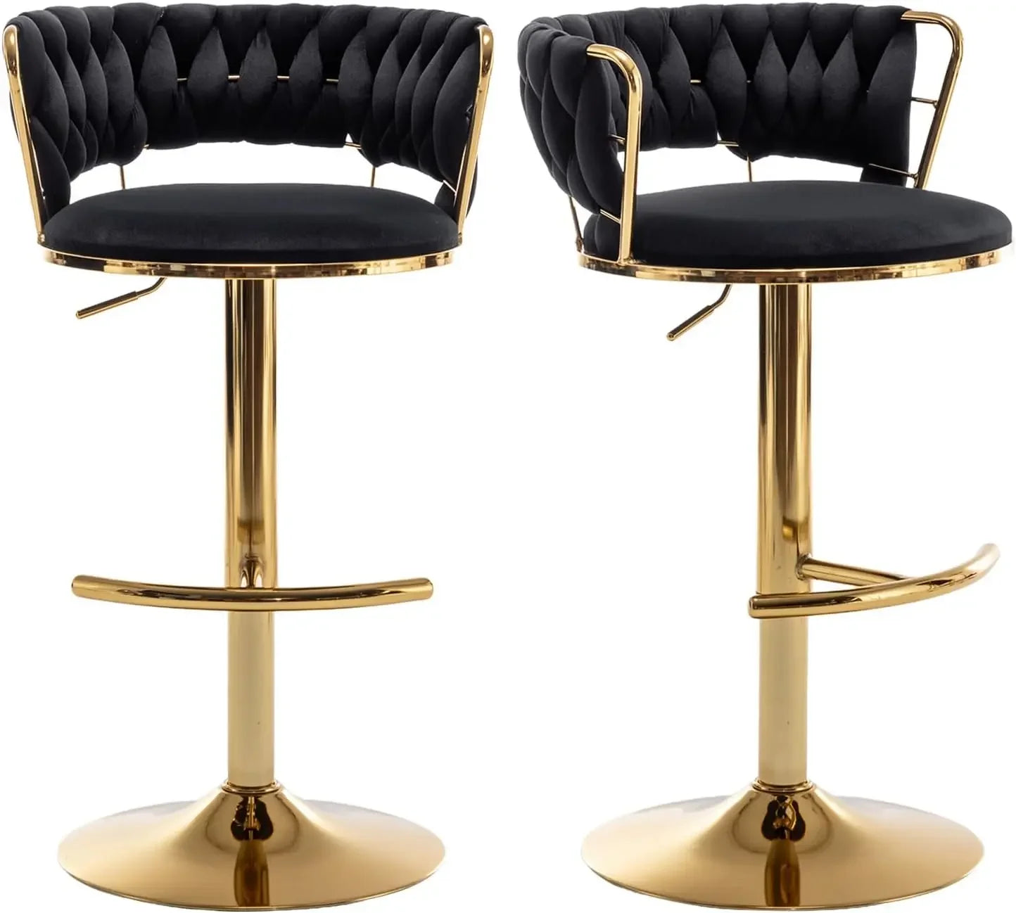 Classy Velvet Bar Stools - Set of 4